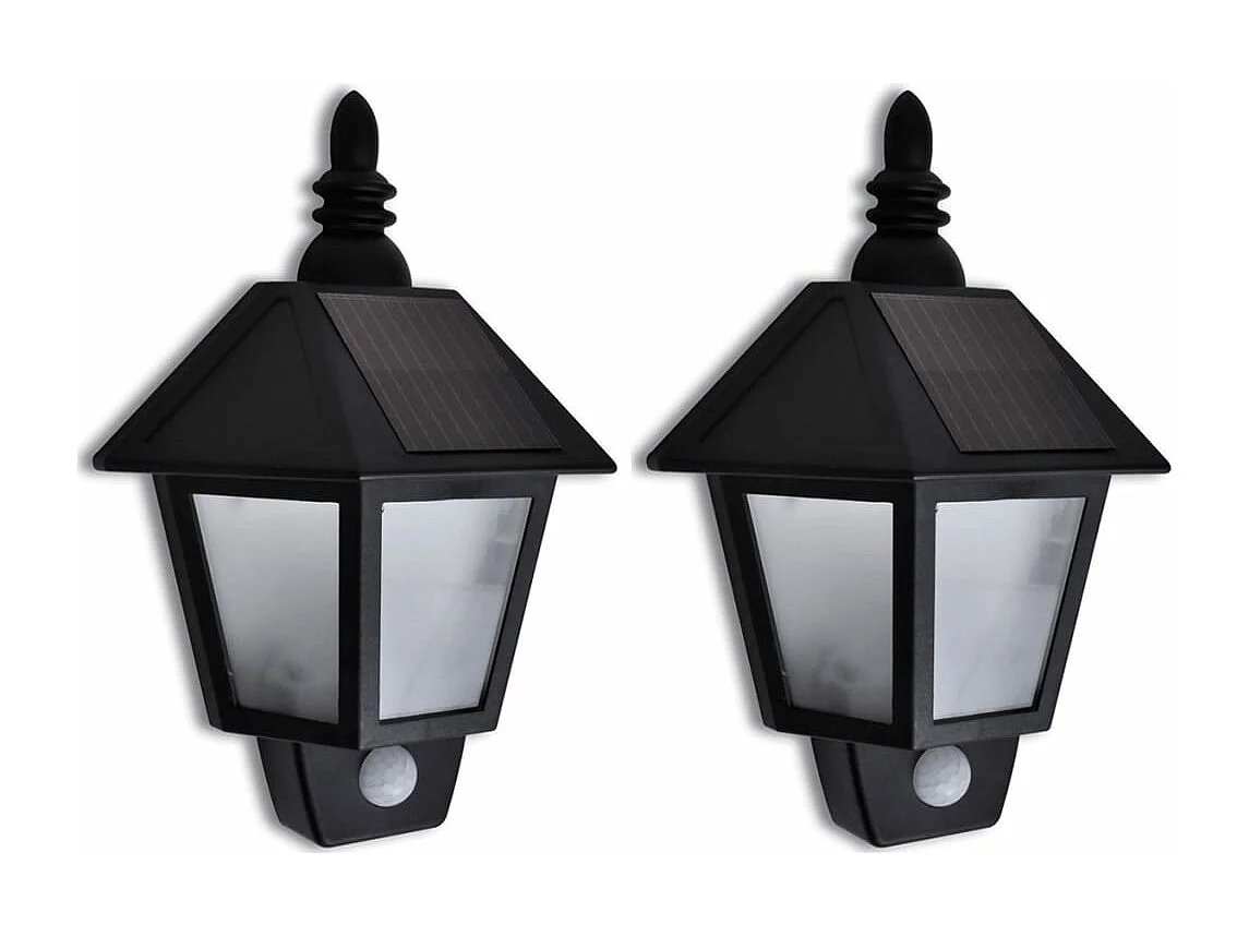 Applique murale solaire avec capteur de mouvement 2 pcs FR419466