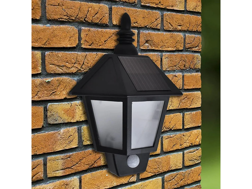 Applique murale solaire avec capteur de mouvement 2 pcs FR419466