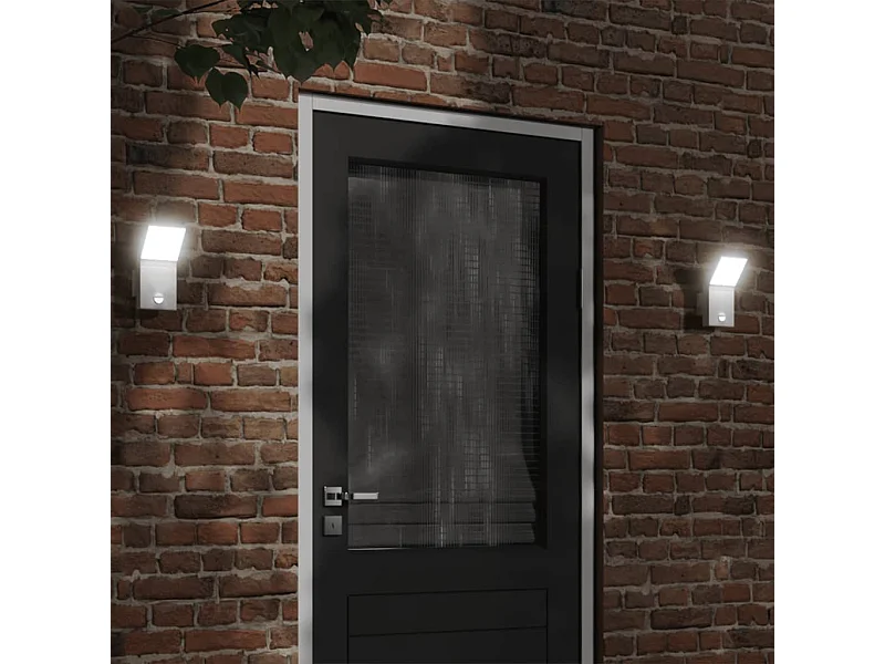 Applique murale LED d'extérieur avec capteurs blanc FR680838