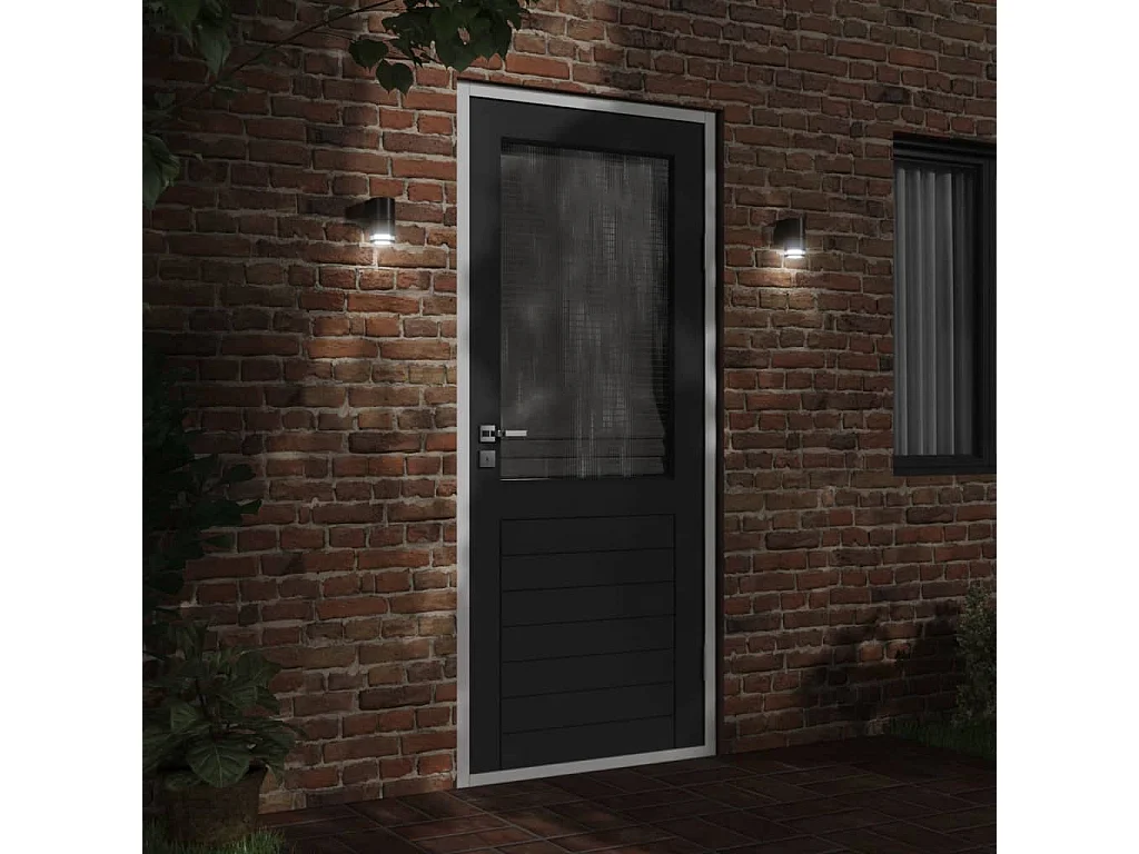 Appliques murales extérieur 2 pcs aluminium moulé sous pression FR325362