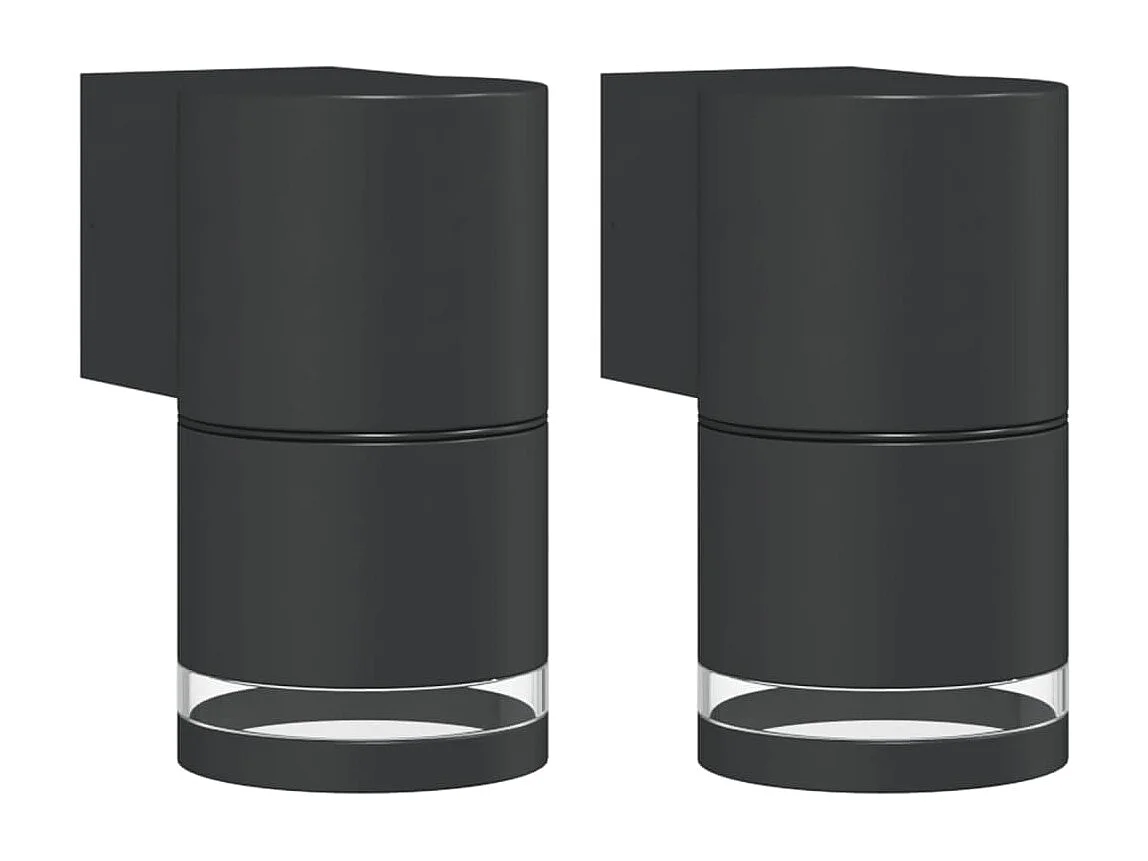 Appliques murales extérieur 2 pcs aluminium moulé sous pression FR325362