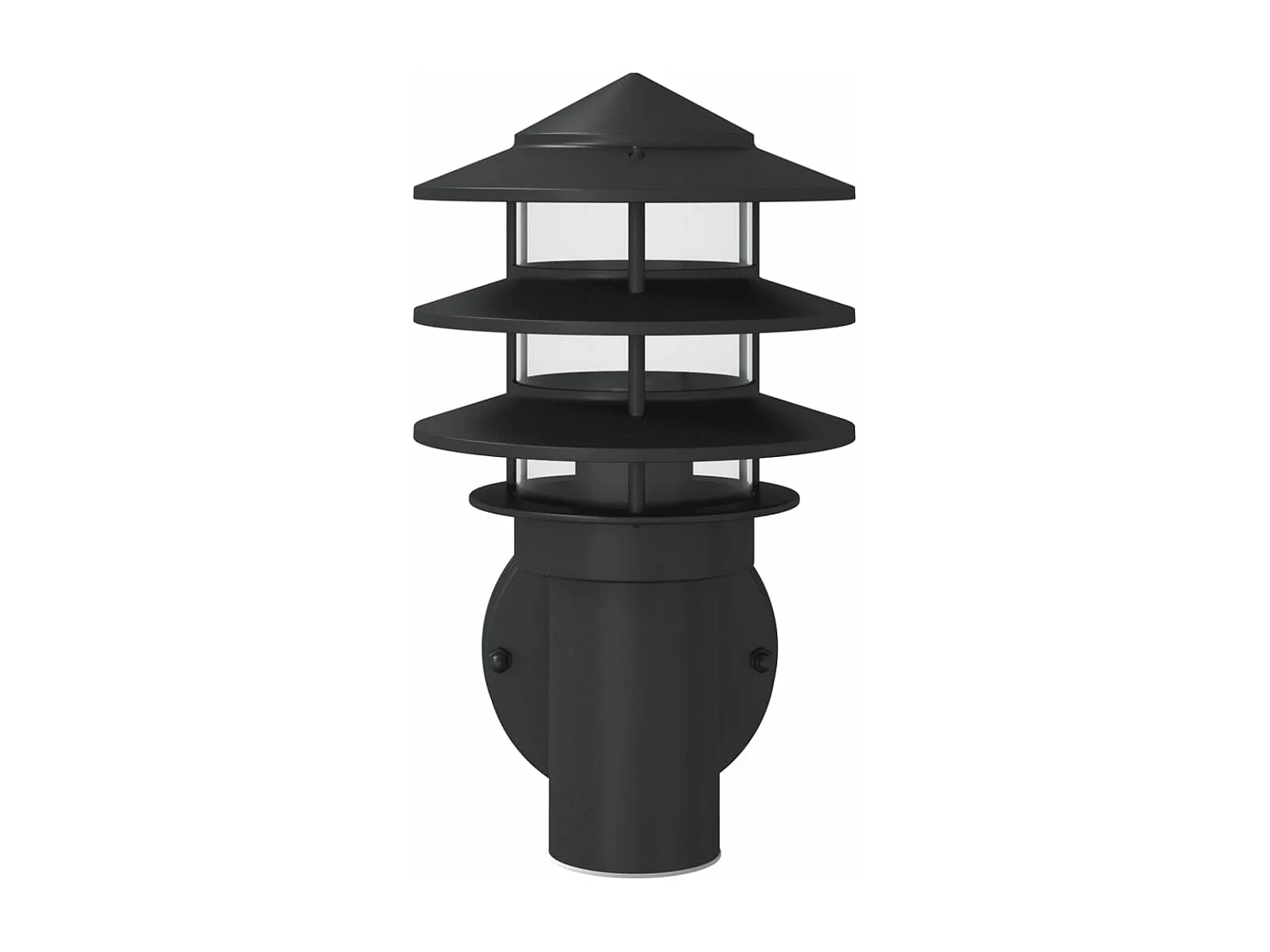 Aplique de exterior de acero inoxidable negro ES864724