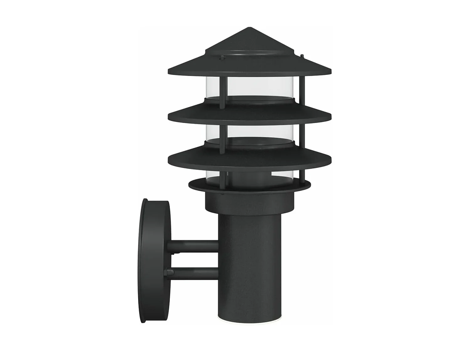 Aplique de exterior de acero inoxidable negro ES864724