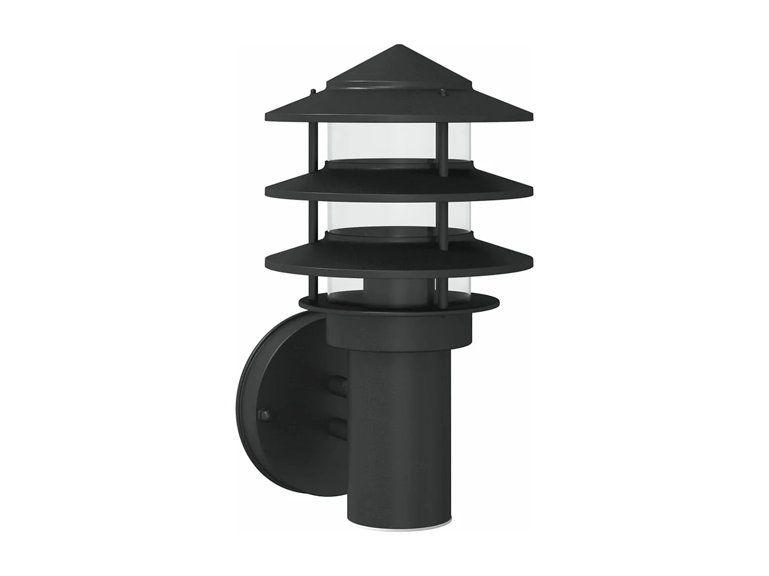 Applique murale d'extérieur noir acier inoxydable FR274159