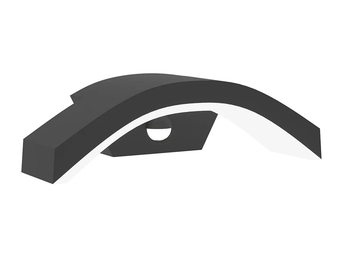 Buitenwandlamp LED met sensors gegoten aluminium zwart BE341844