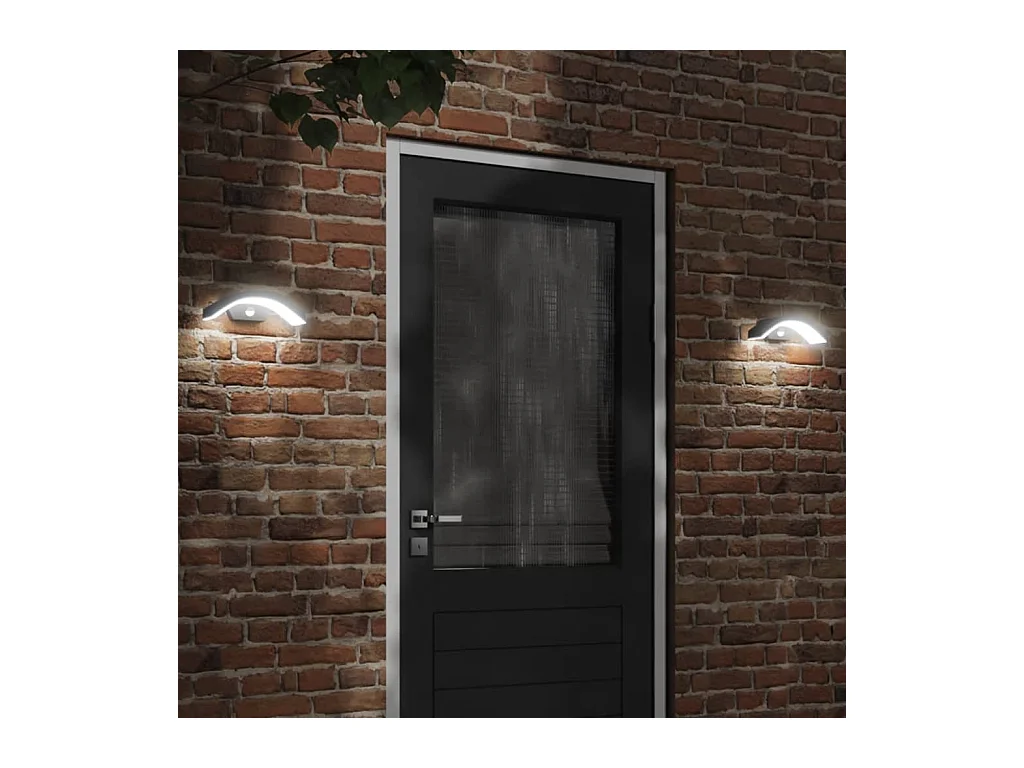 Applique murale LED d'extérieur avec capteurs noir FR976222