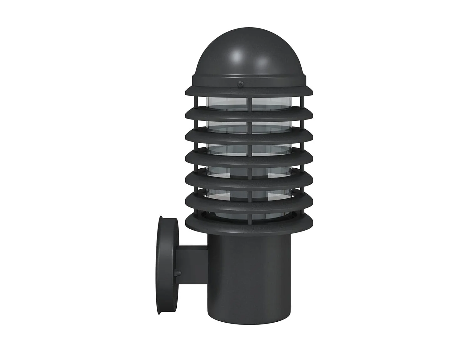 Applique murale d'extérieur noir acier inoxydable FR812836