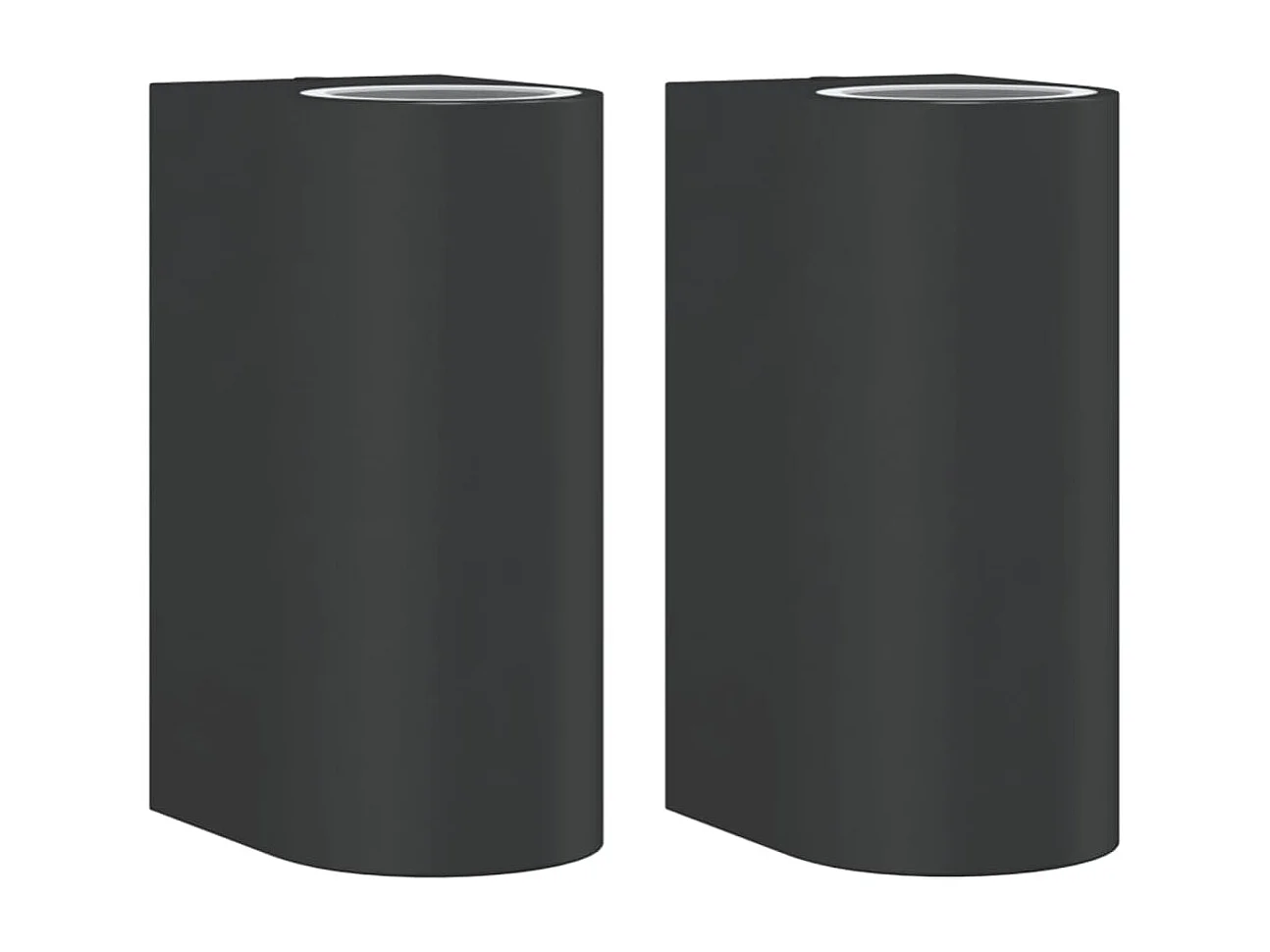 Lámparas de pared de exterior 2 uds aluminio fundido negro ES951438