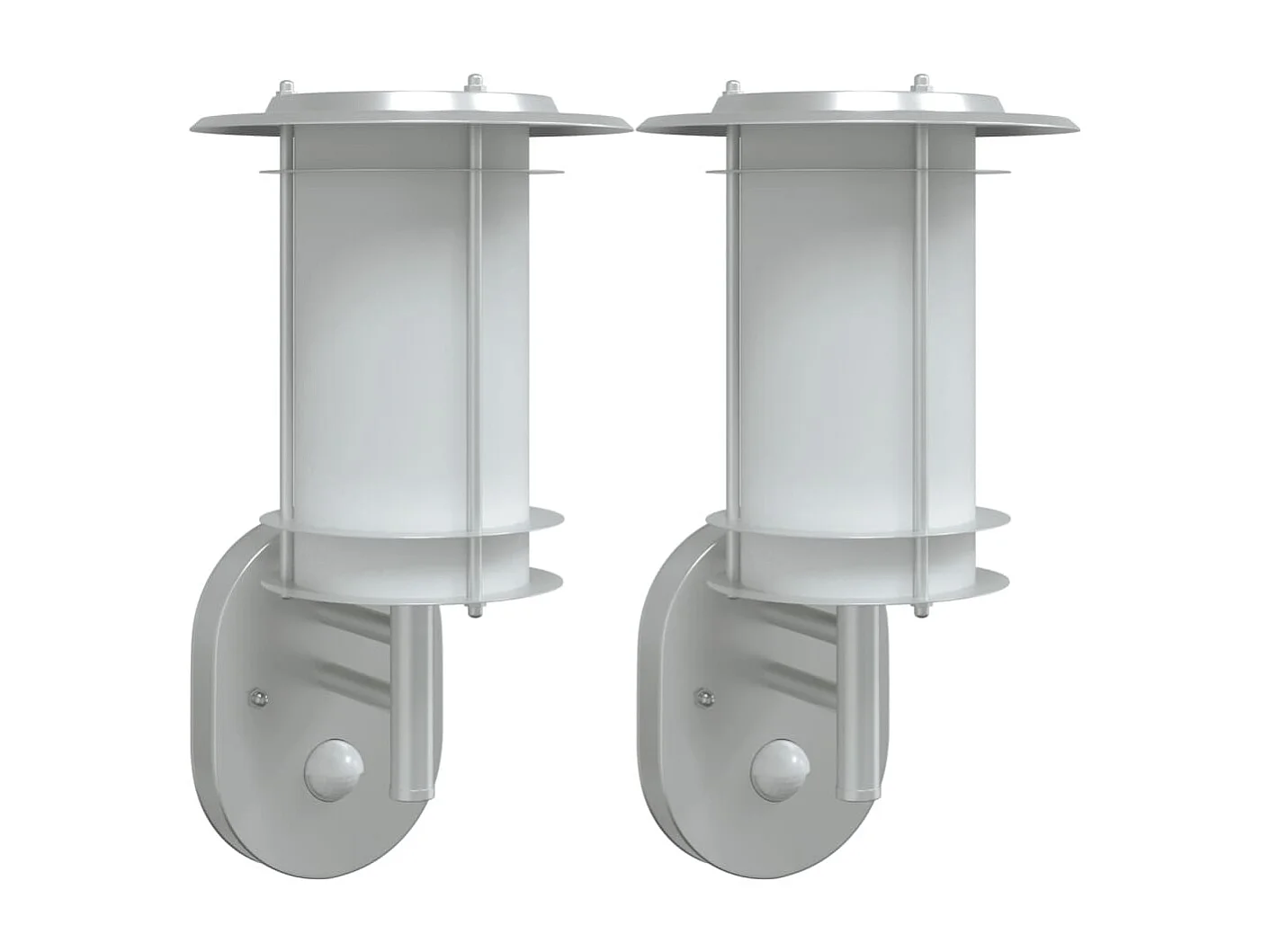 Appliques murales d'extérieur et capteurs 2pcs acier inoxydable FR250490