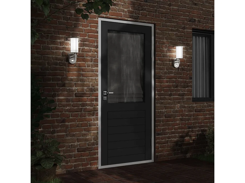 Appliques murales d'extérieur et capteurs 2pcs acier inoxydable FR250490