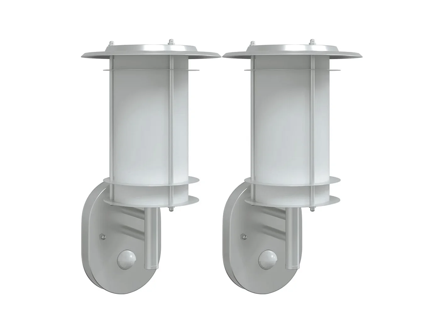 Appliques murales d'extérieur et capteurs 2pcs acier inoxydable FR250490