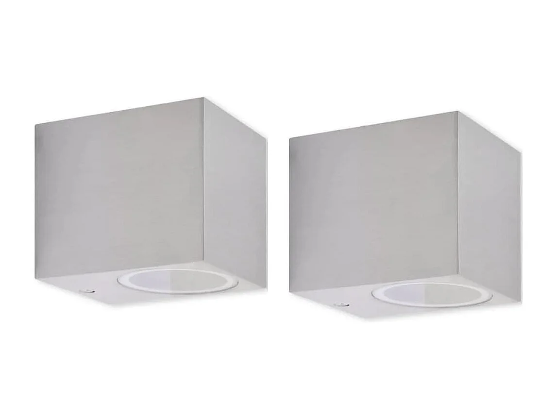 Applique murale d'extérieur en forme de cube 2 pcs FR867097