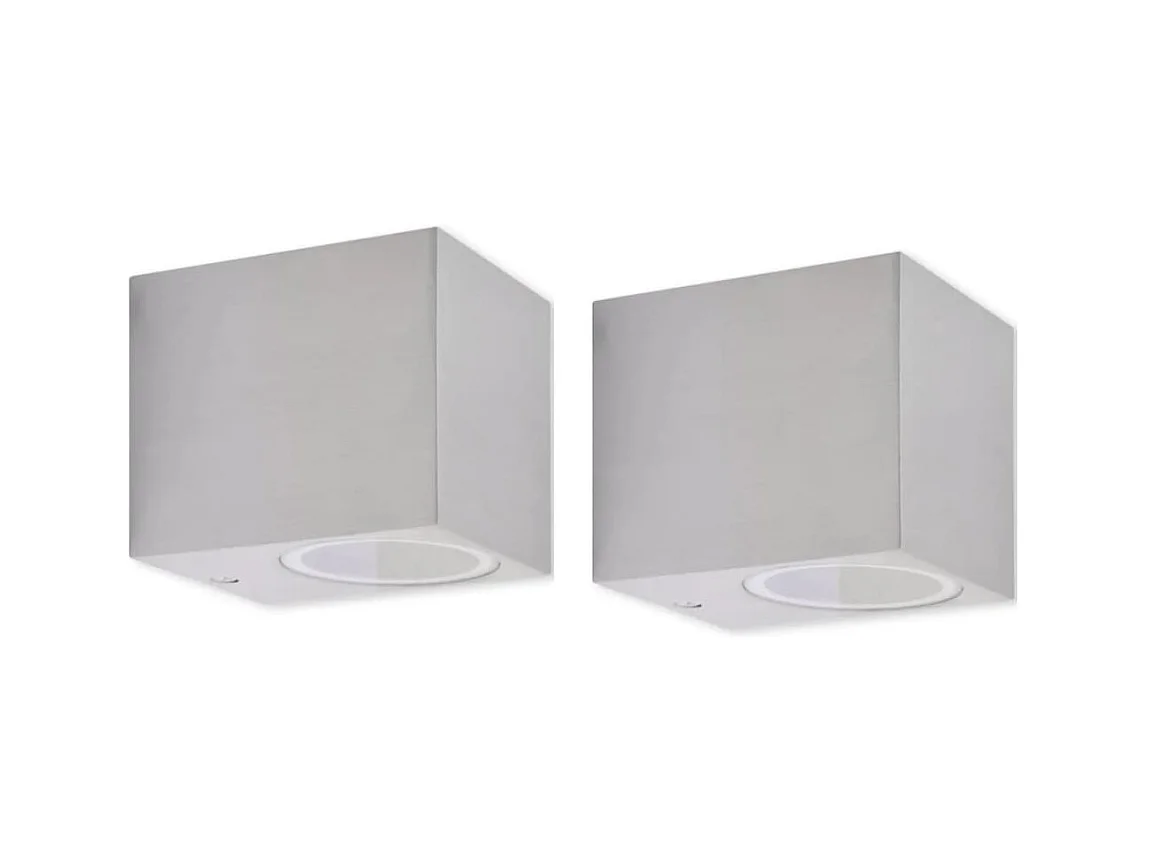 Applique murale d'extérieur en forme de cube 2 pcs FR867097