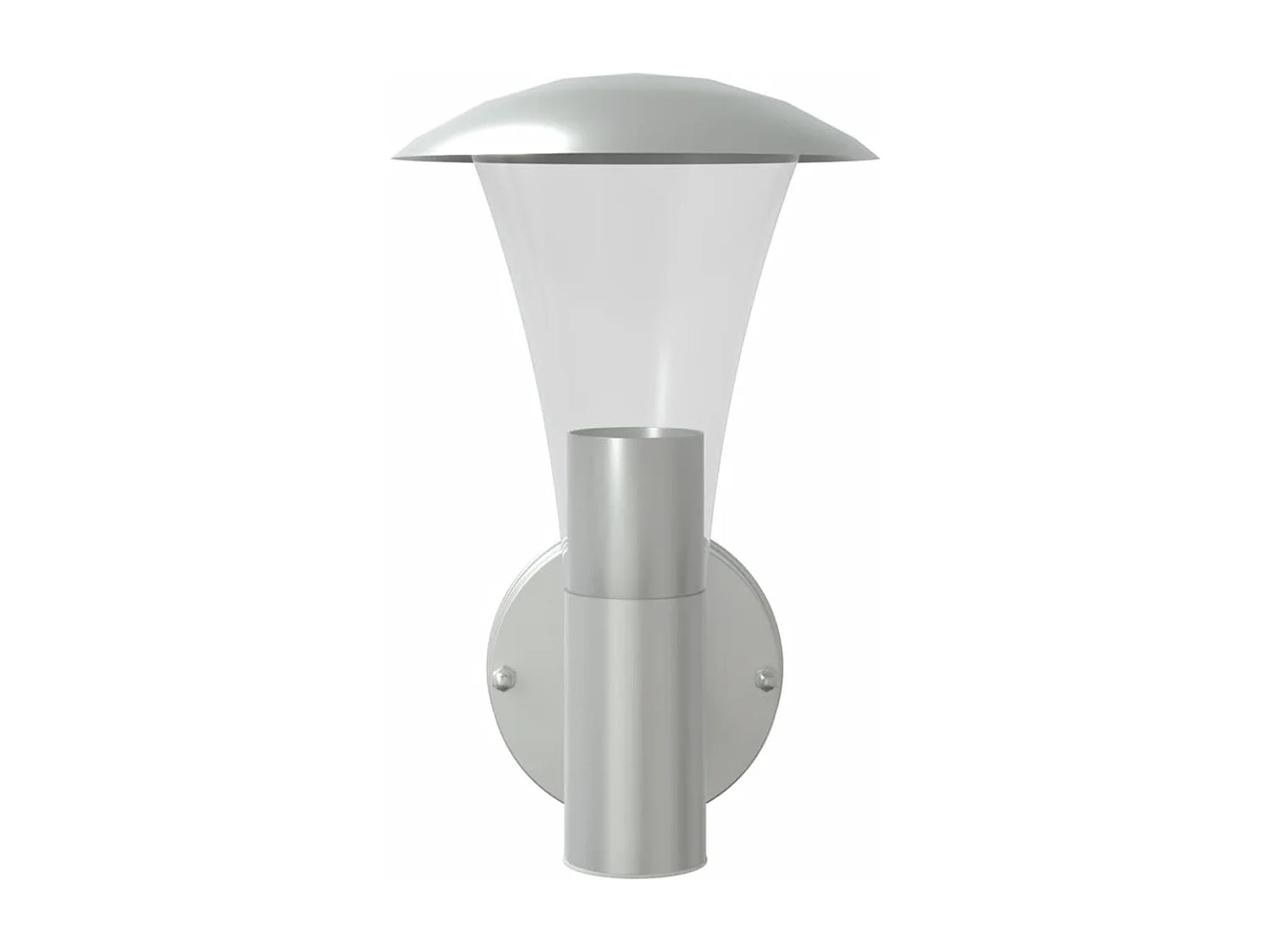 Appliques murales d'extérieur 2pcs argenté acier inoxydable FR987796