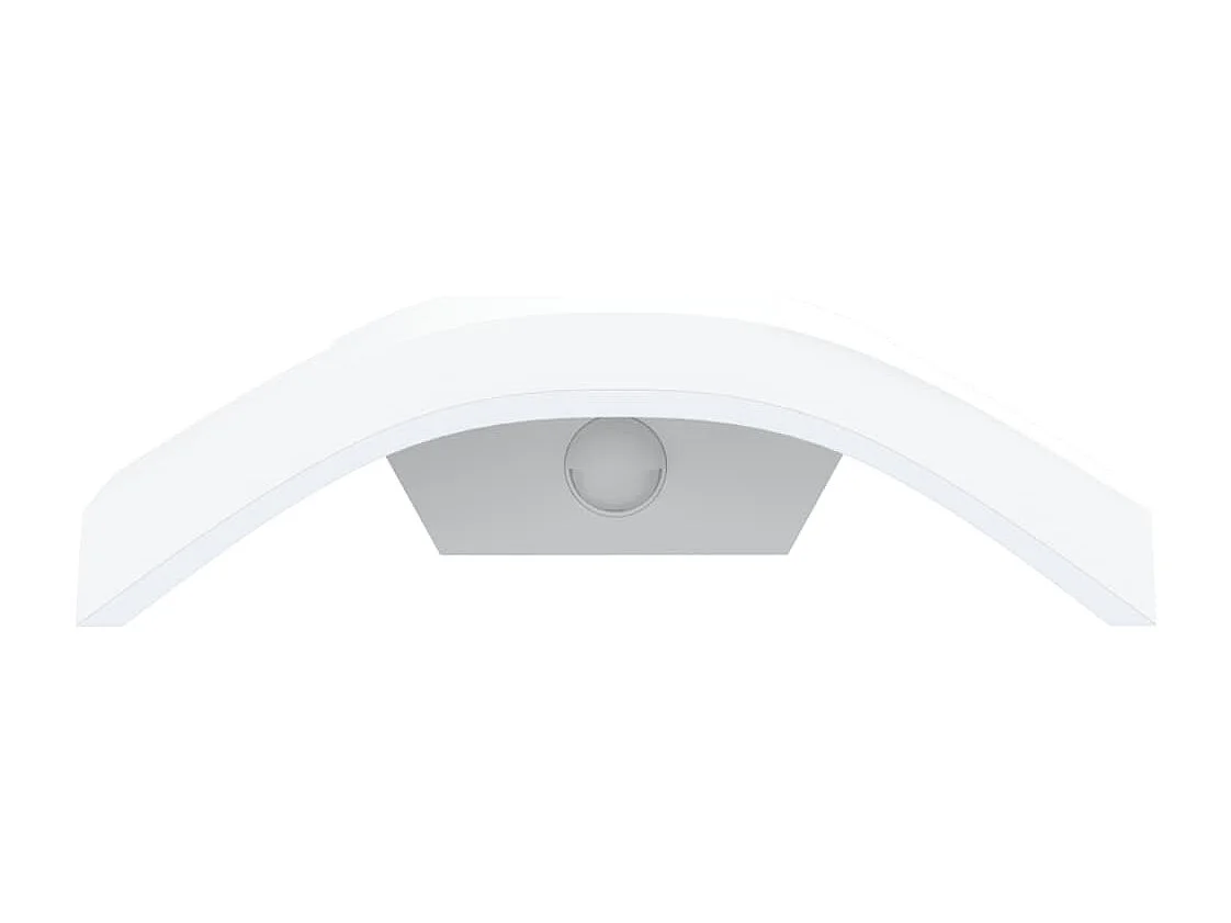 Lámparas de pared LED exterior con sensor 2 uds aluminio blanco ES415522