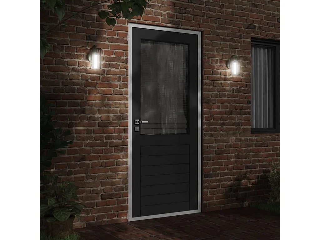 Aplique de exterior de acero inoxidable negro ES974380