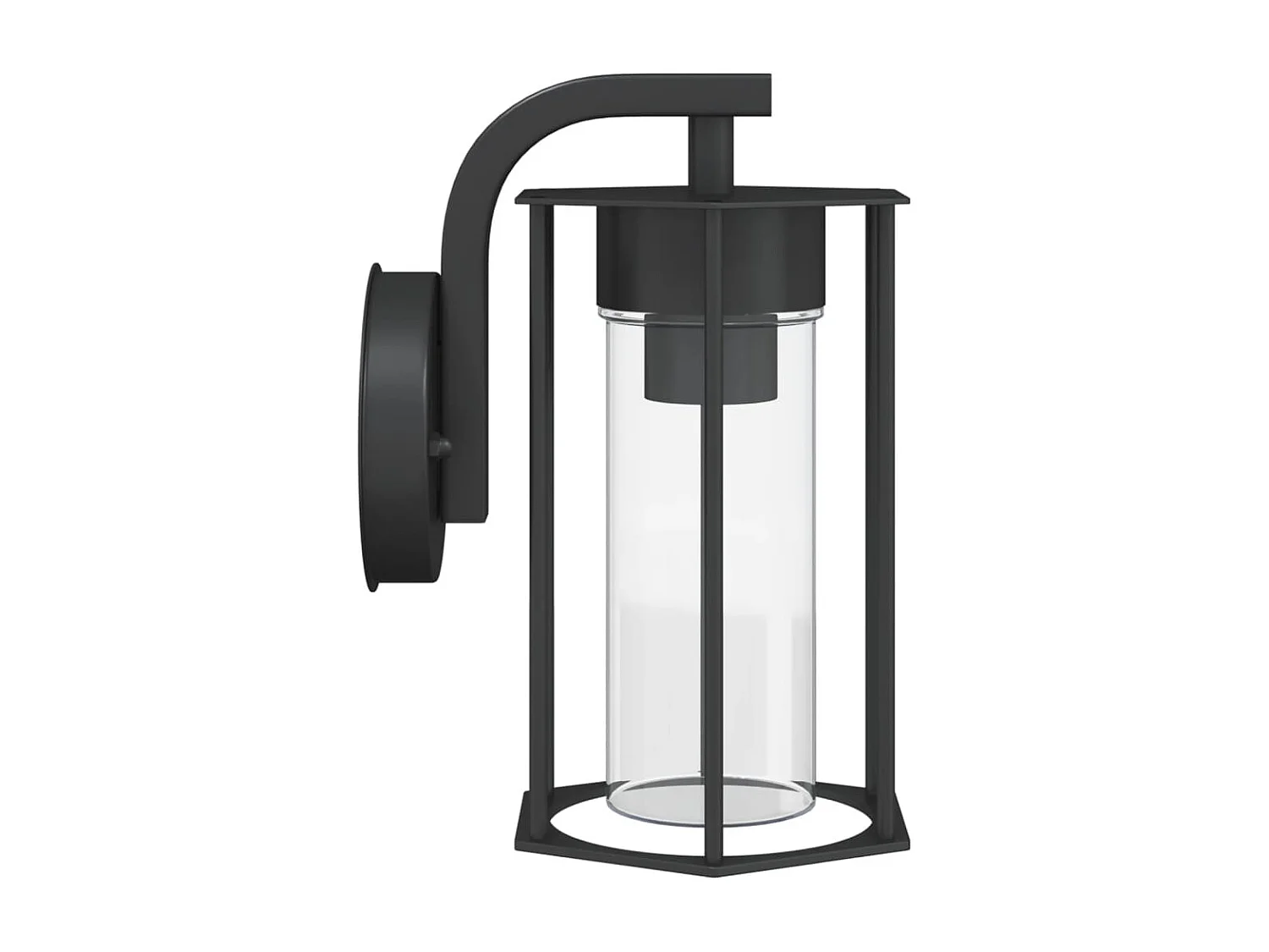 Applique murale d'extérieur noir acier inoxydable FR485983