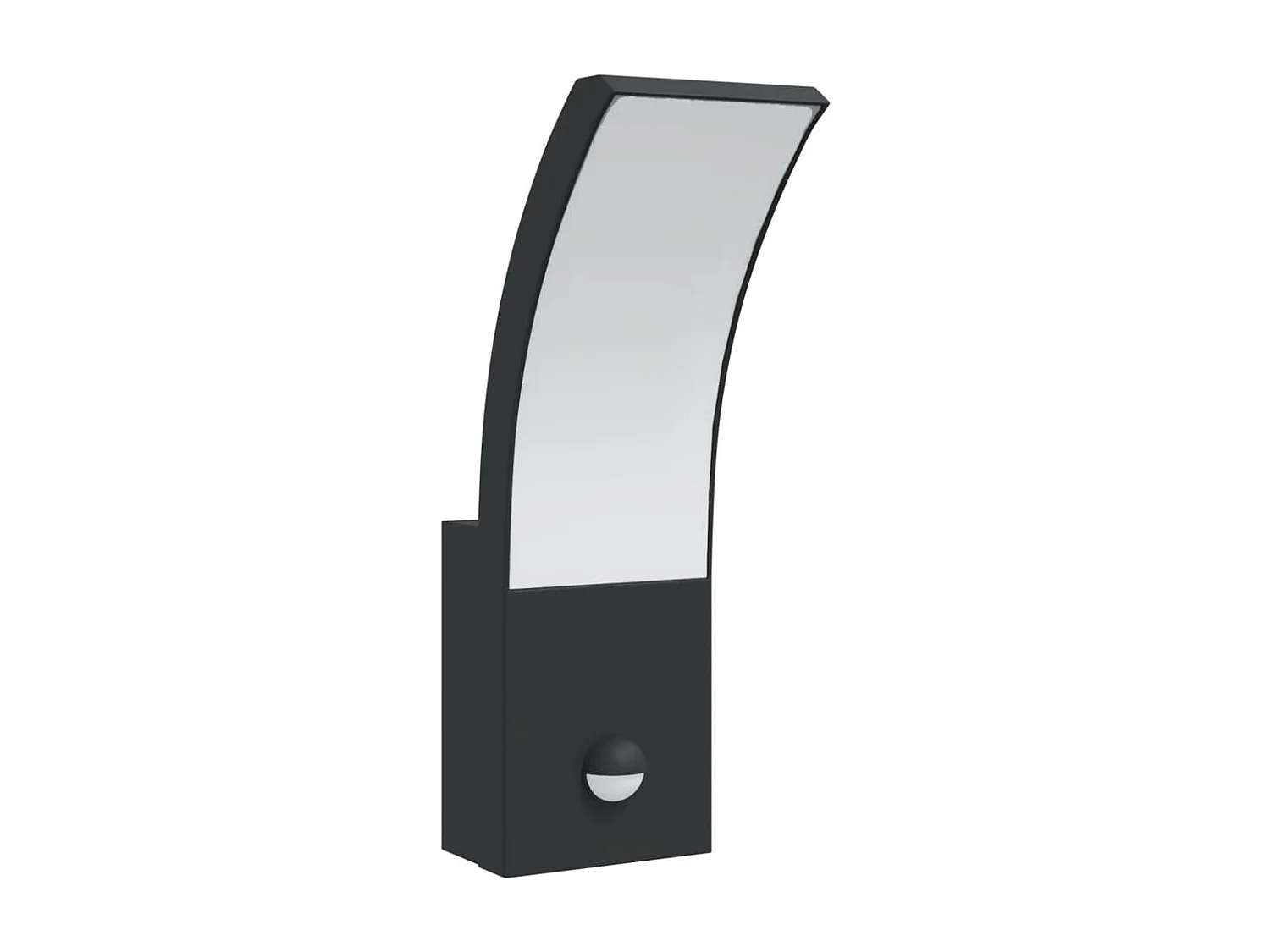 Lámparas de pared LED exterior con sensor 2 uds aluminio negro ES134150