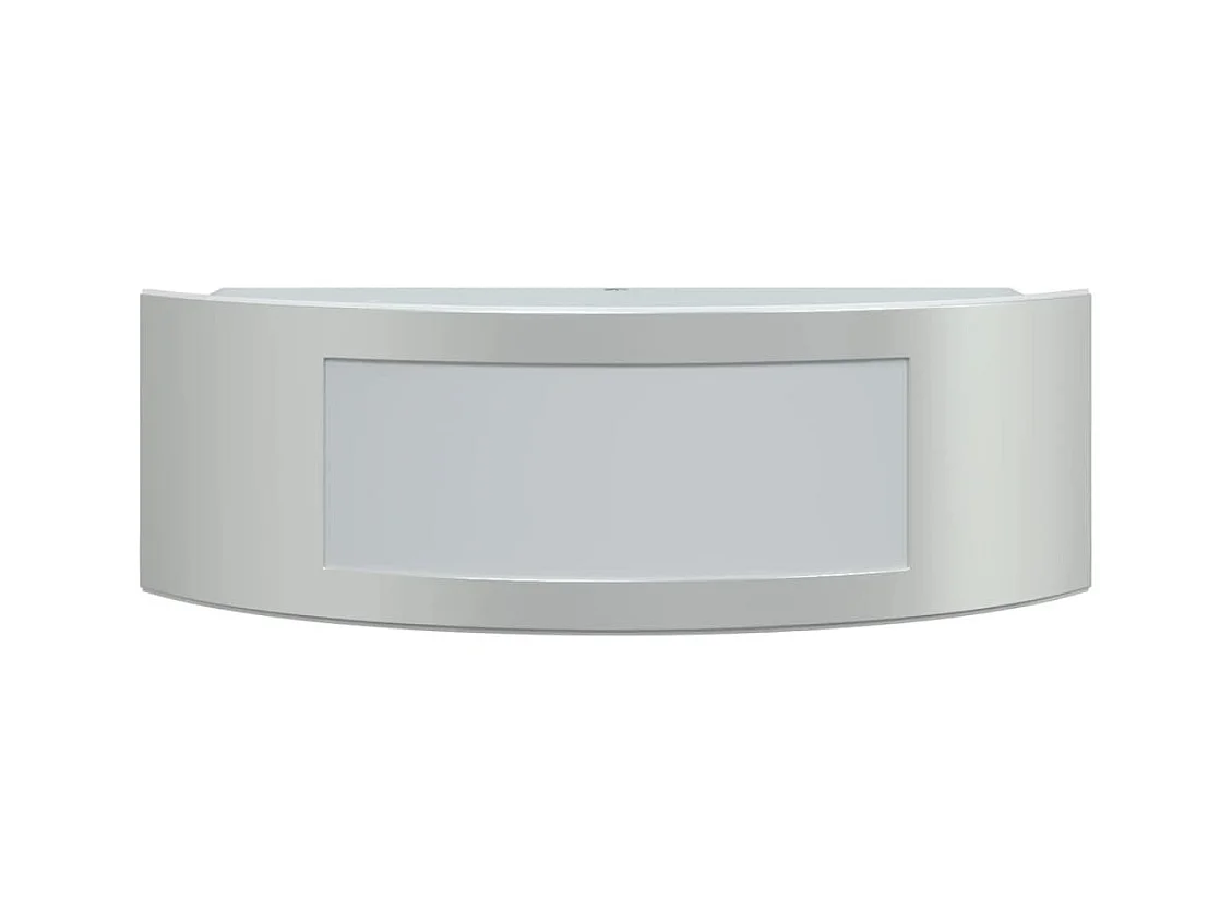 Appliques murales d'extérieur 2pcs argenté acier inoxydable FR691271