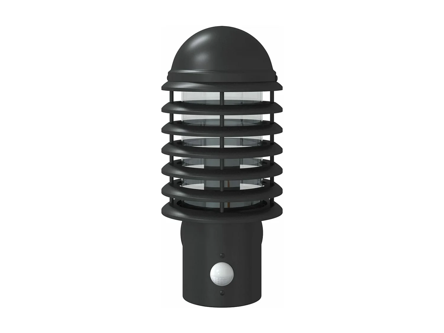 Aplique de exterior con sensor acero inoxidable negro ES356348