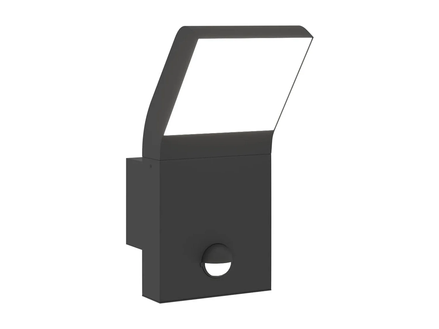 Buitenwandlamp LED met sensors gegoten aluminium zwart BE914450