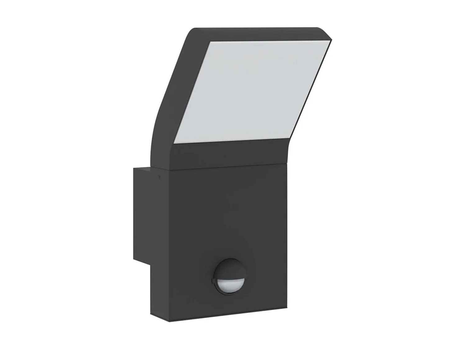 Buitenwandlamp LED met sensors gegoten aluminium zwart BE914450