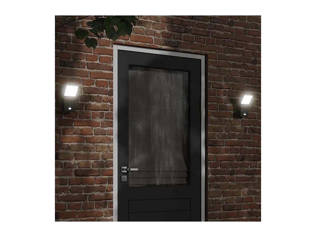 Applique murale LED d'extérieur avec capteurs noir FR316666