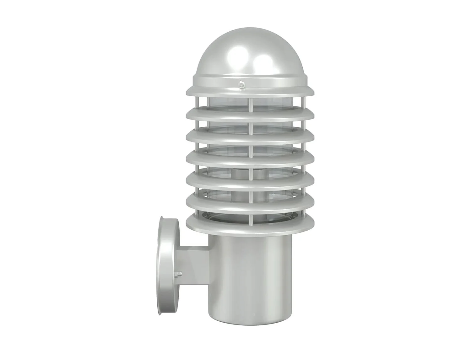 Applique murale d'extérieur argenté acier inoxydable FR129810