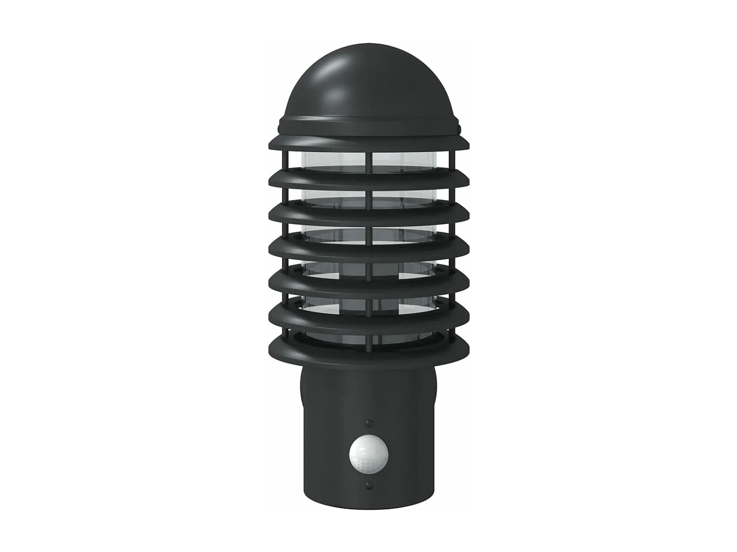 Apliques de exterior con sensor 2 uds acero inoxidable negro ES206723