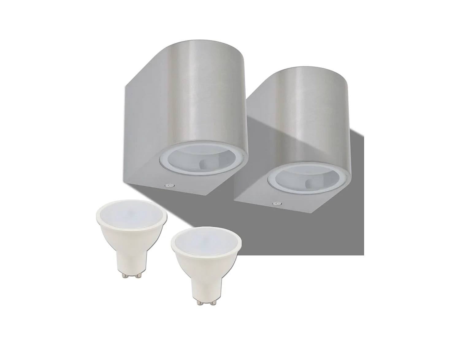 LED-wandlamp tuin neerwaarts rond 2 st BE367802