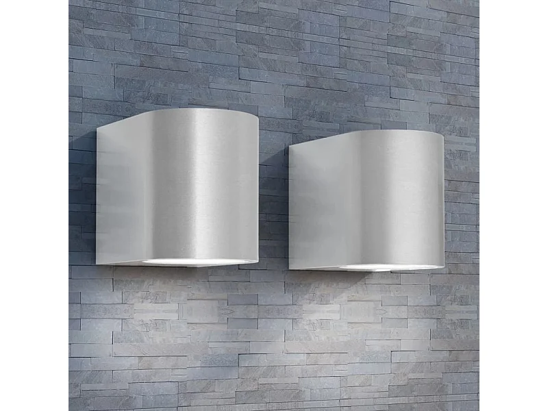 Applique murale LED d'extérieur 2 pièces Ronde vers le bas FR985729