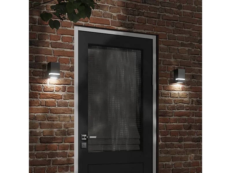 Aplique de exterior de acero inoxidable negro ES932531