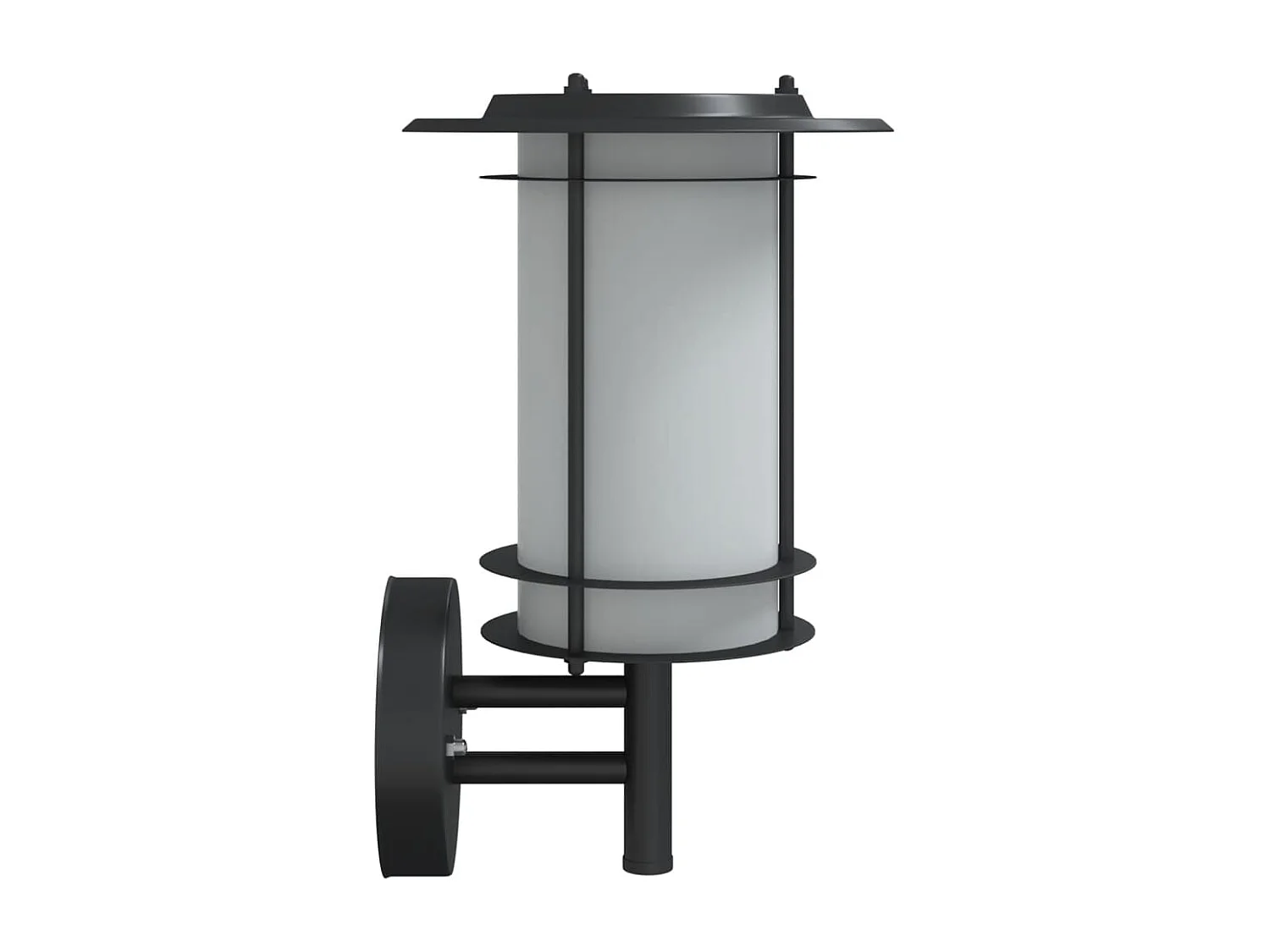 Appliques murales d'extérieur 2 pcs noir acier inoxydable FR636309