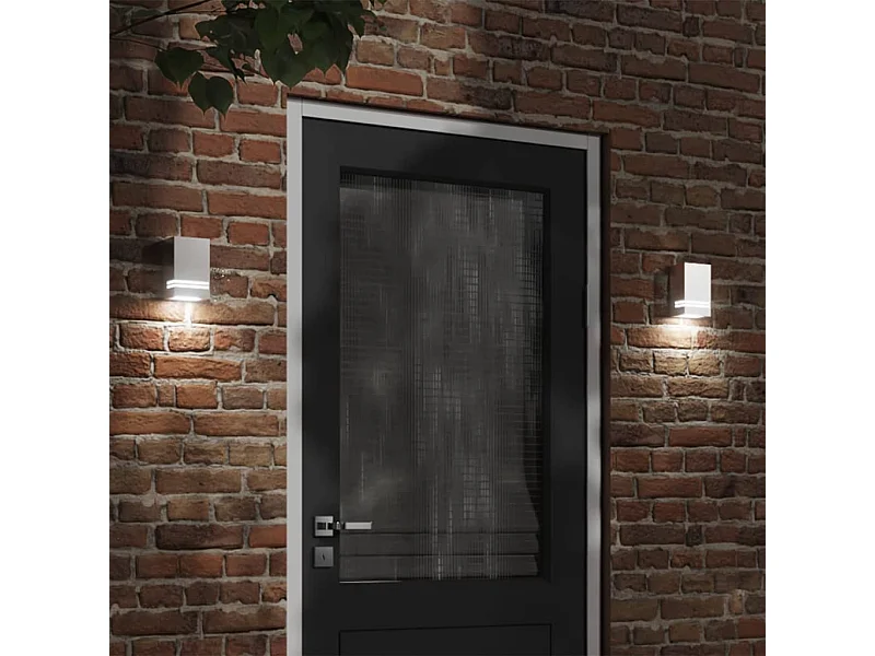 Buitenwandlamp roestvrij staal zilverkleurig BE713161