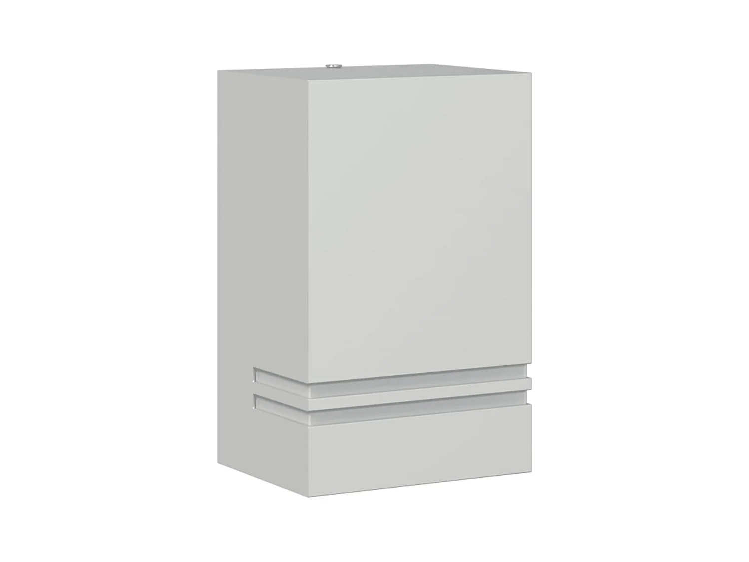 Applique murale d'extérieur argenté acier inoxydable FR116770