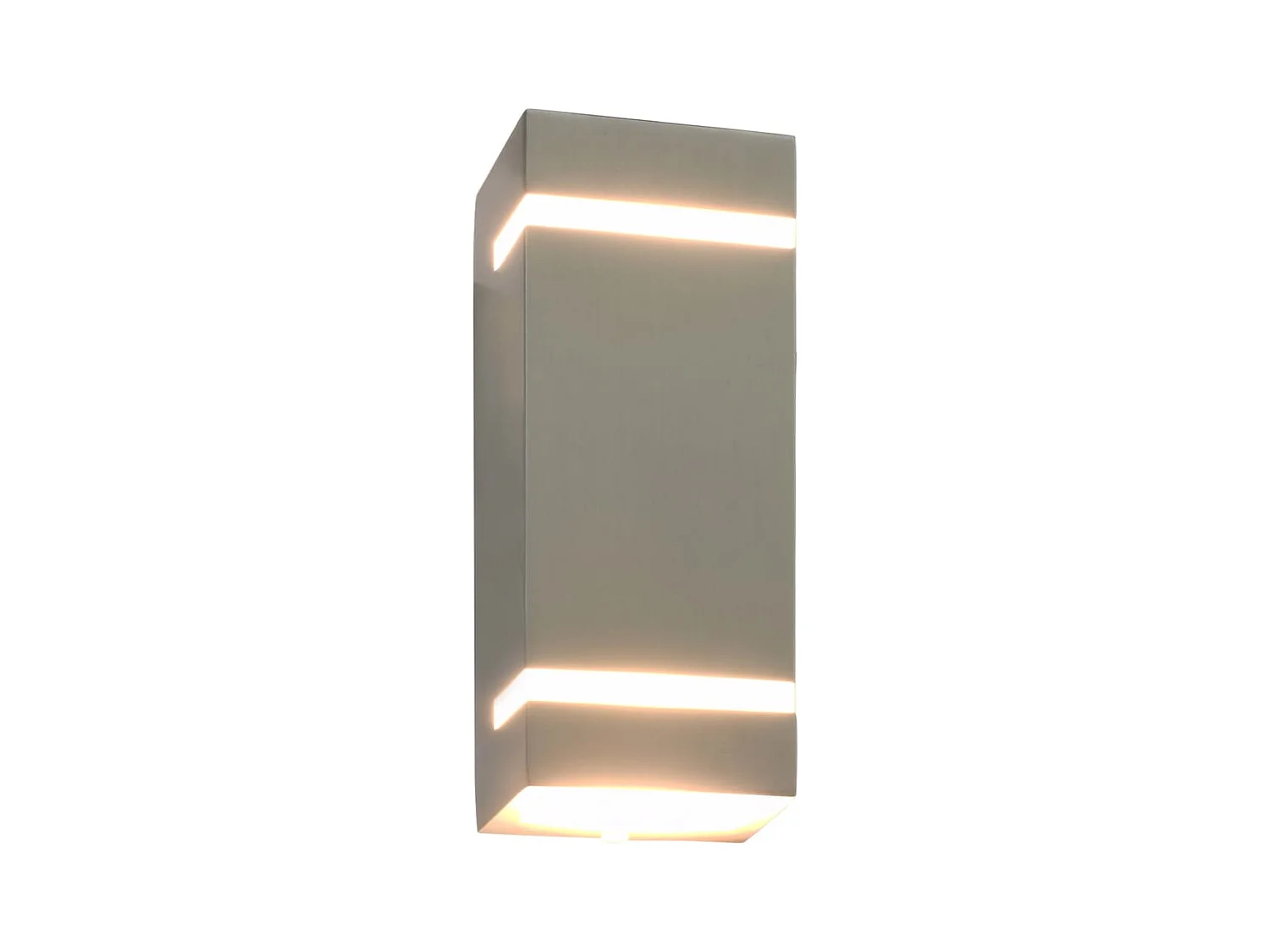 Candeeiros de parede exterior 2 pcs 35 W retangular prateado PT558210