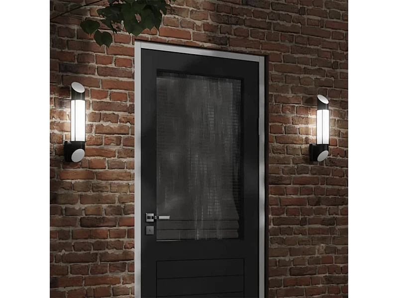 Aplique de exterior de acero inoxidable negro ES427194