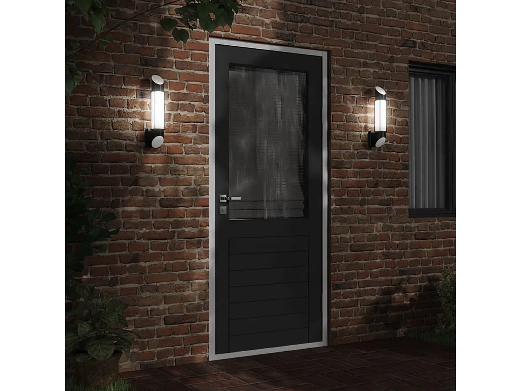 Aplique de exterior de acero inoxidable negro ES427194