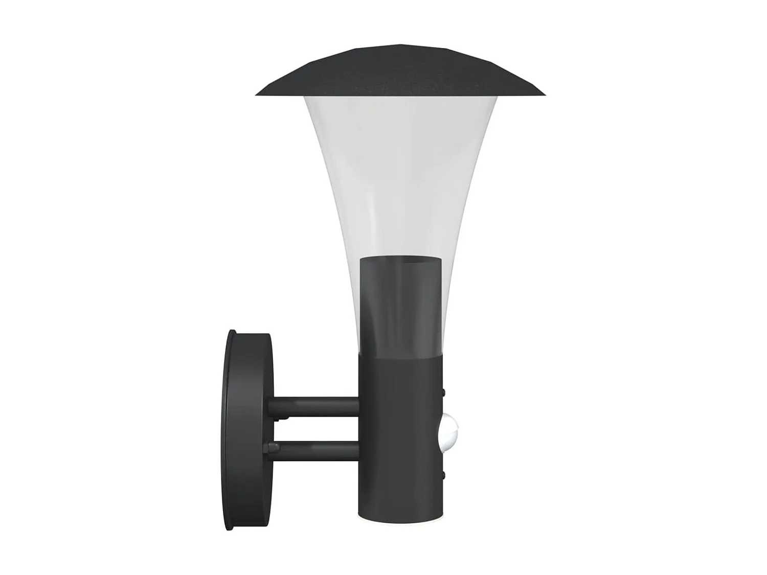 Aplique de exterior con sensor acero inoxidable negro ES761358