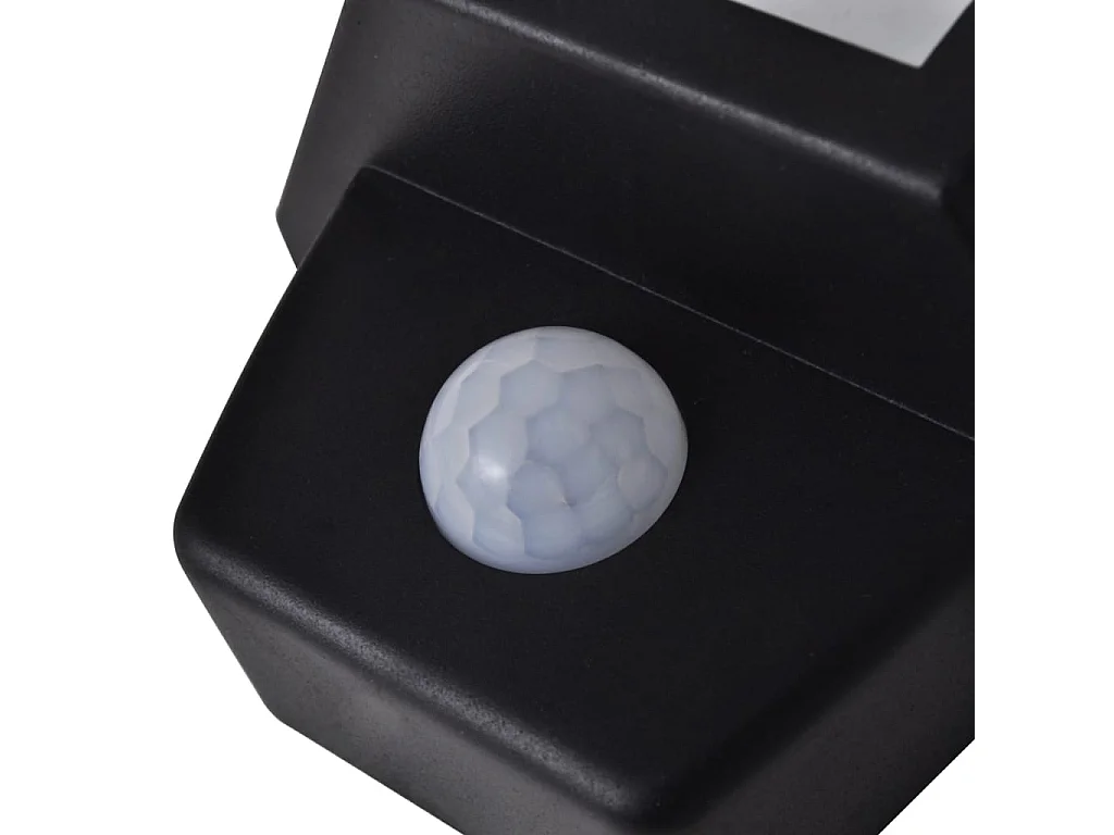 Appliques murales solaires 2 pcs avec capteur de mouvement Noir FR190368