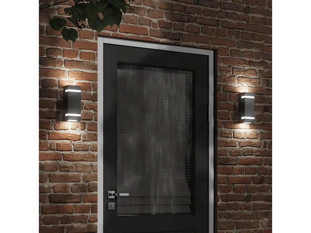 Aplique de exterior de acero inoxidable negro ES354598