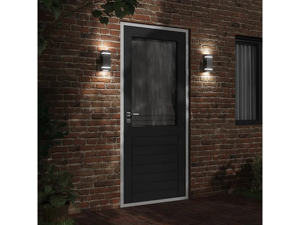 Aplique de exterior de acero inoxidable negro ES354598