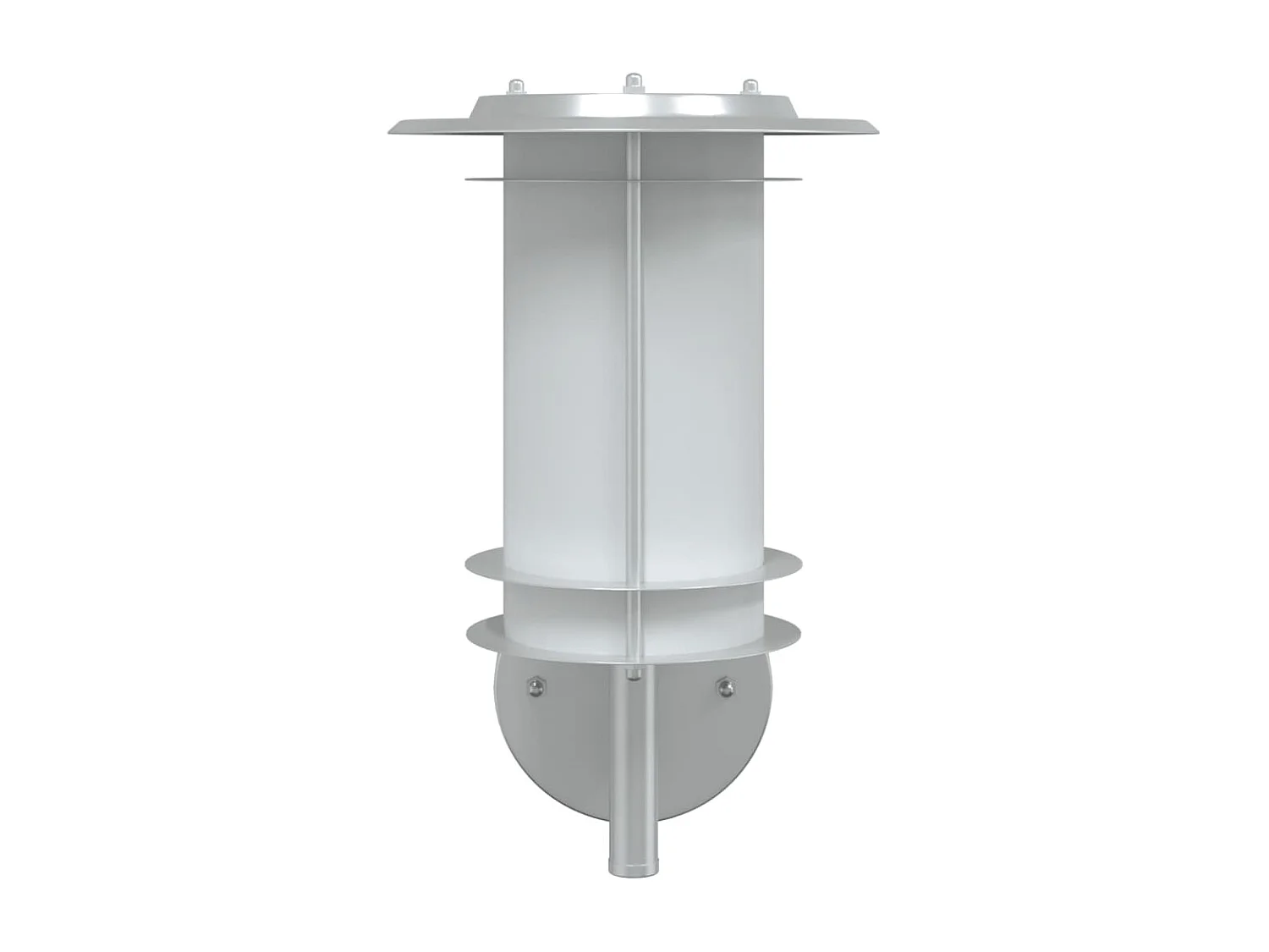 Applique murale d'extérieur argenté acier inoxydable FR320265