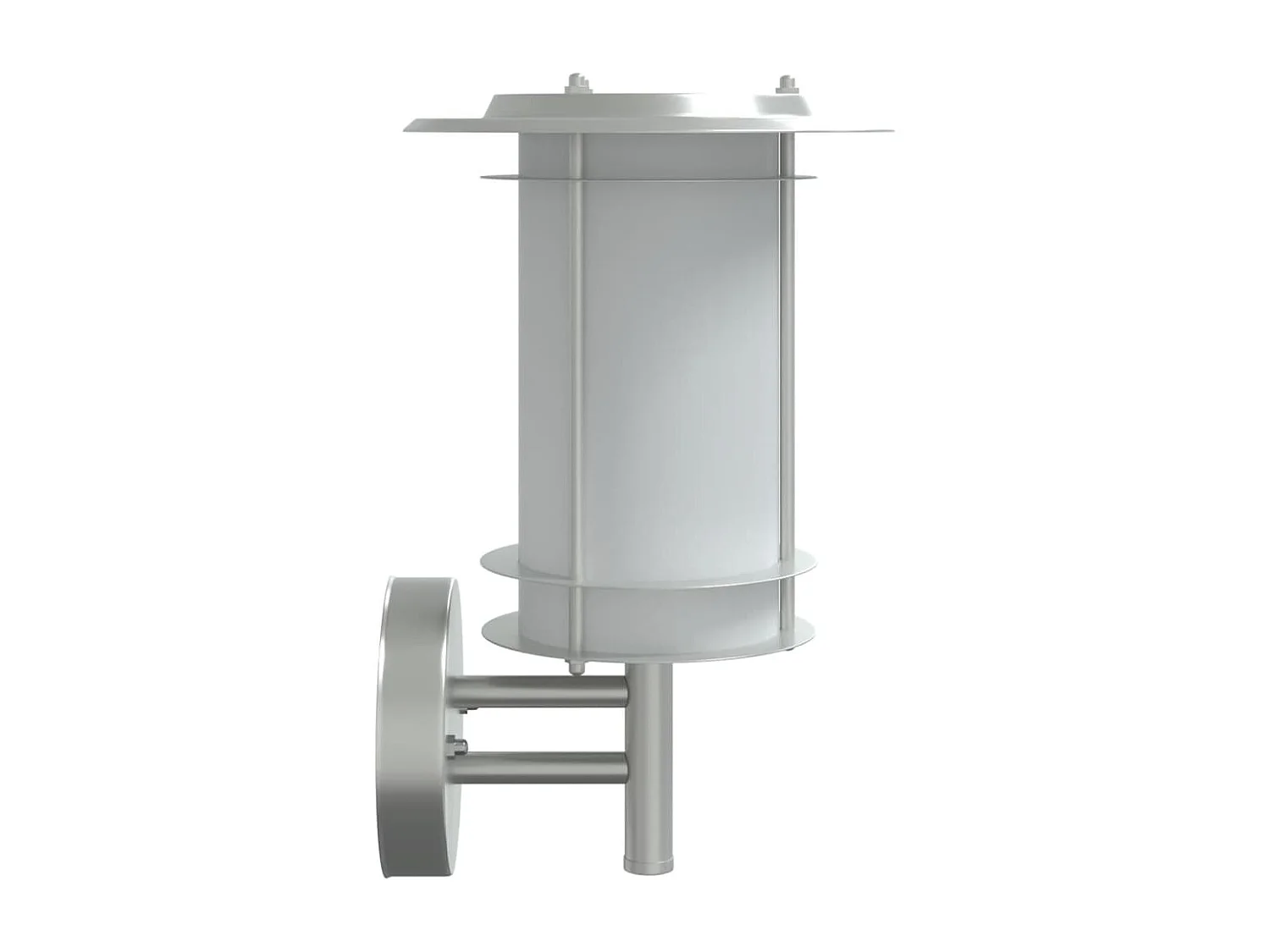 Applique murale d'extérieur argenté acier inoxydable FR320265