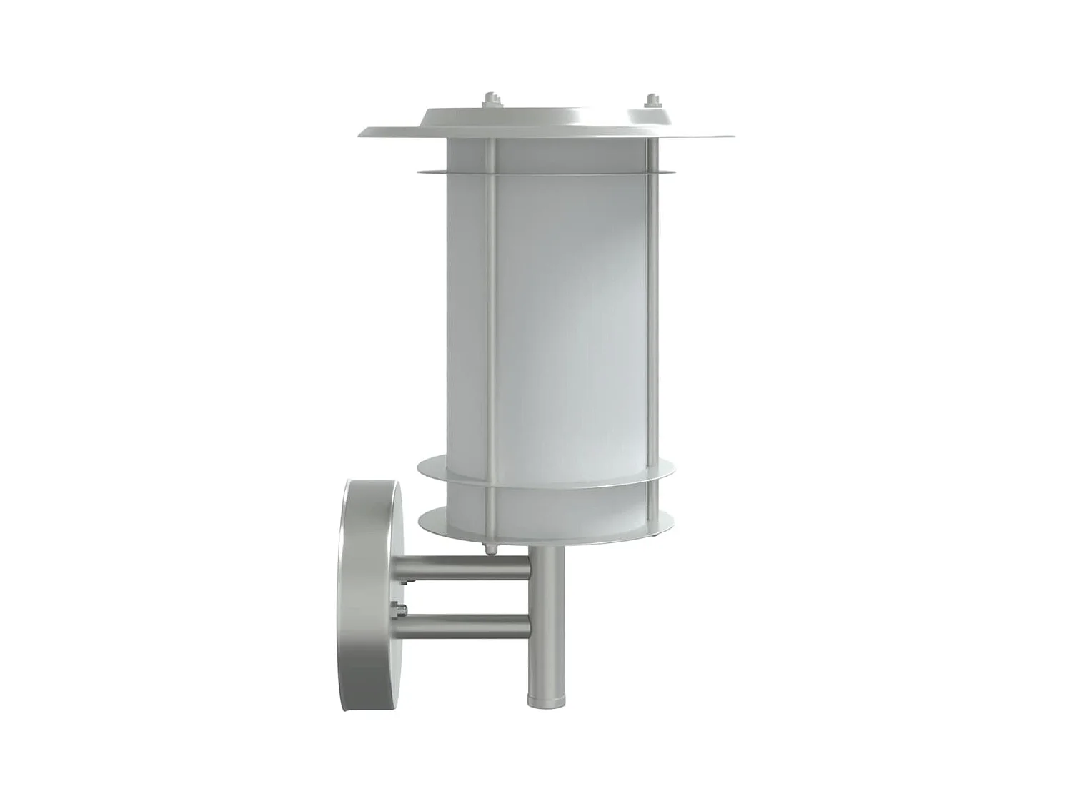 Applique murale d'extérieur argenté acier inoxydable FR320265