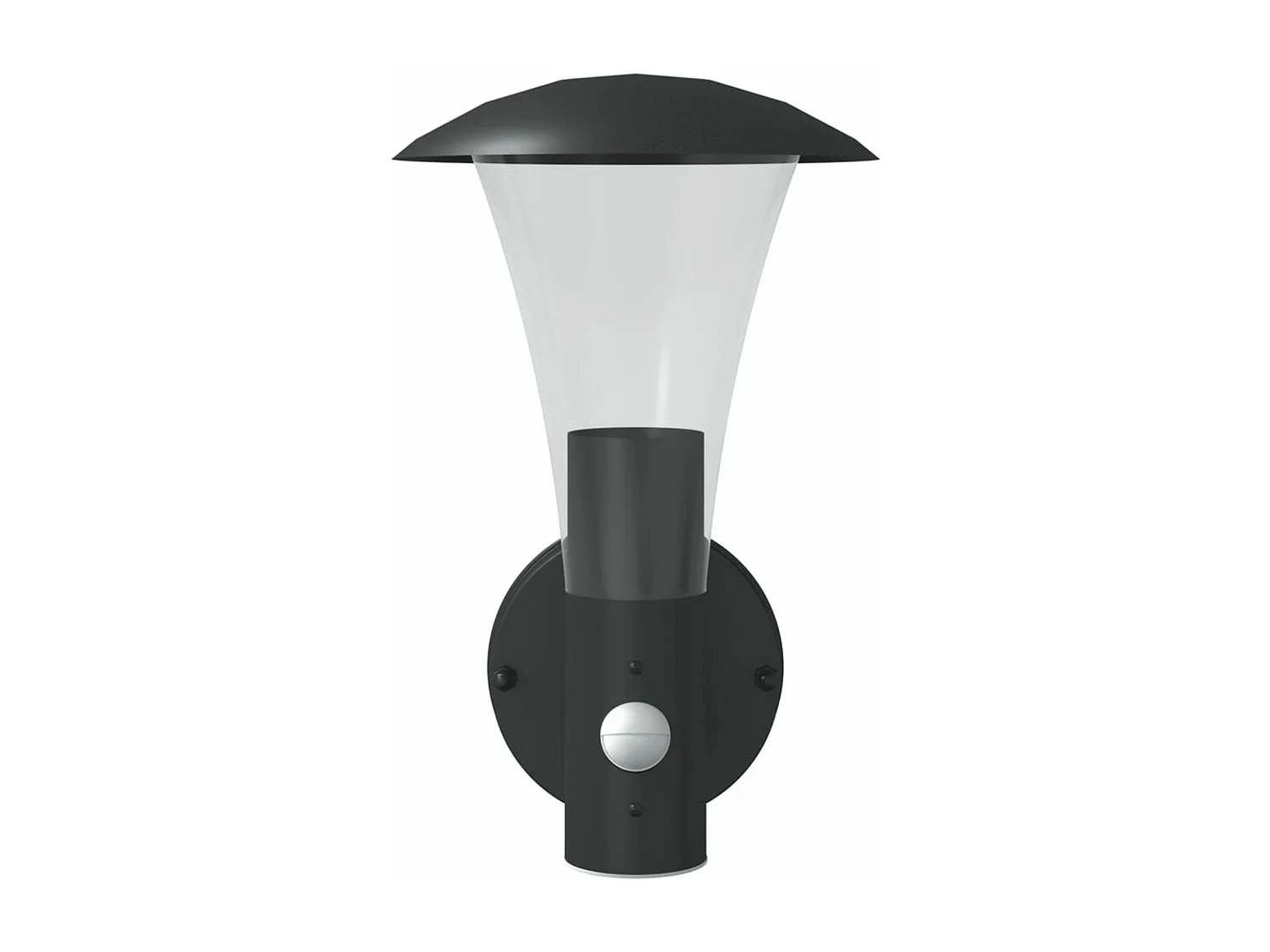 Buitenwandlampen 2 st met sensors roestvrijstaal zwart BE109456