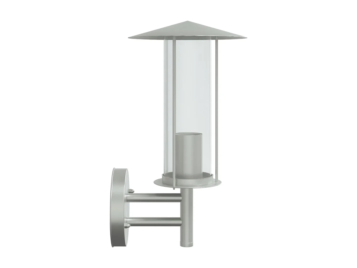 Applique murale d'extérieur argenté acier inoxydable FR498120