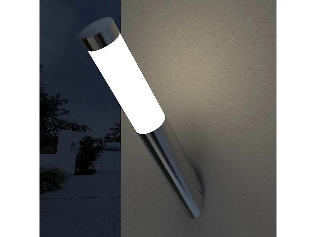 Applique murale d'extérieur 2 pcs Acier inoxydable FR673036