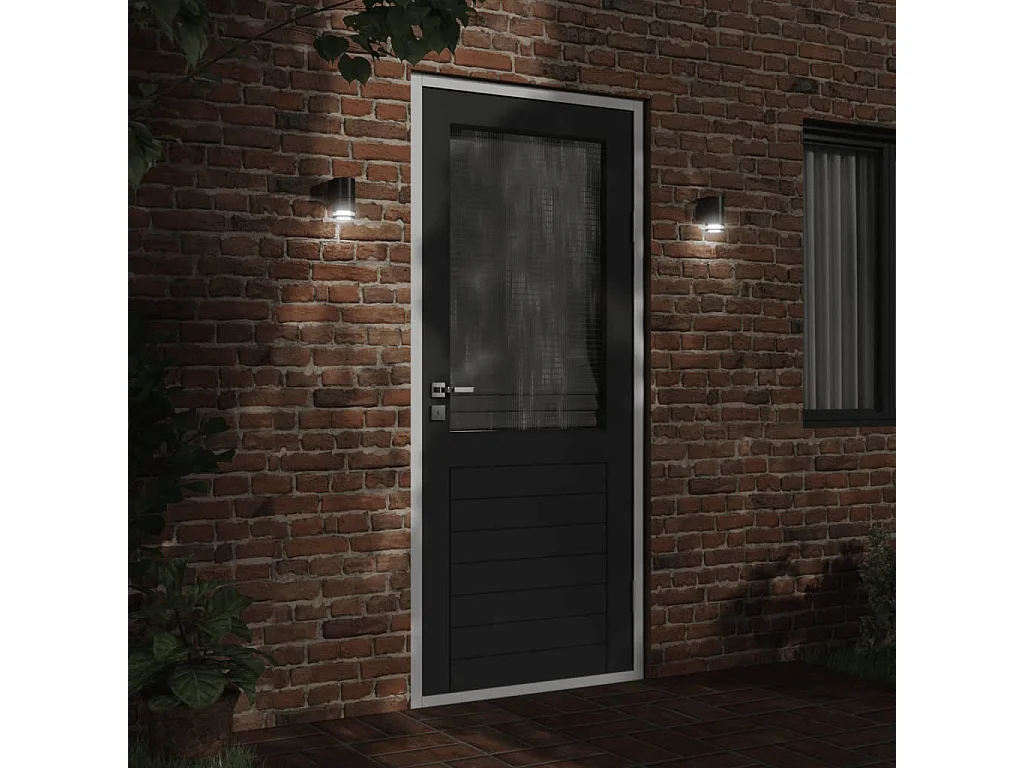 Lámpara de pared de exterior aluminio fundido negro ES612919