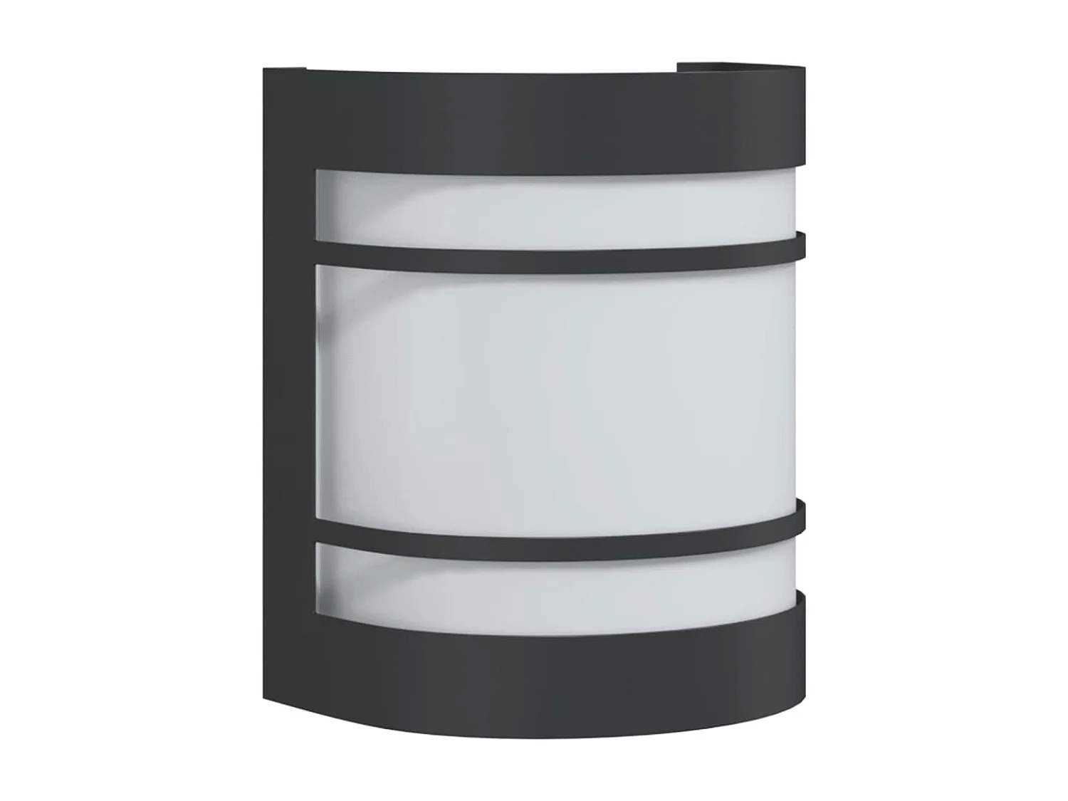 Applique murale d'extérieur noir acier inoxydable FR404379